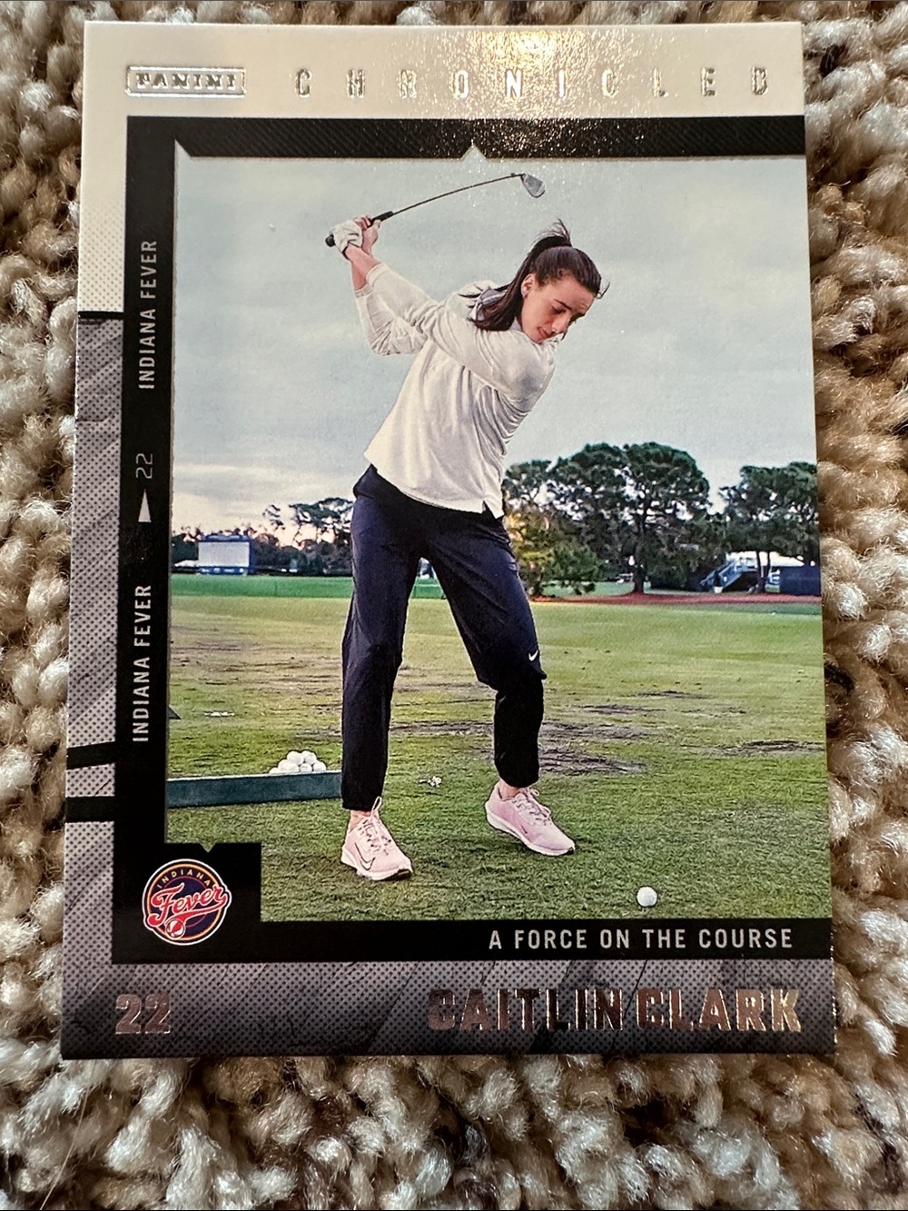Panini Chronicle Caitlin Clark Golf Card - #54